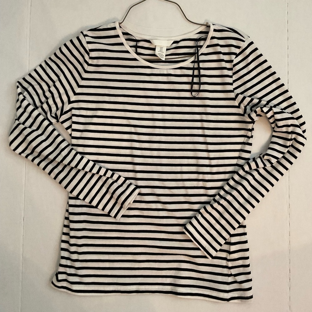 H&M STRIPED LONGSLEEVE SHIRT